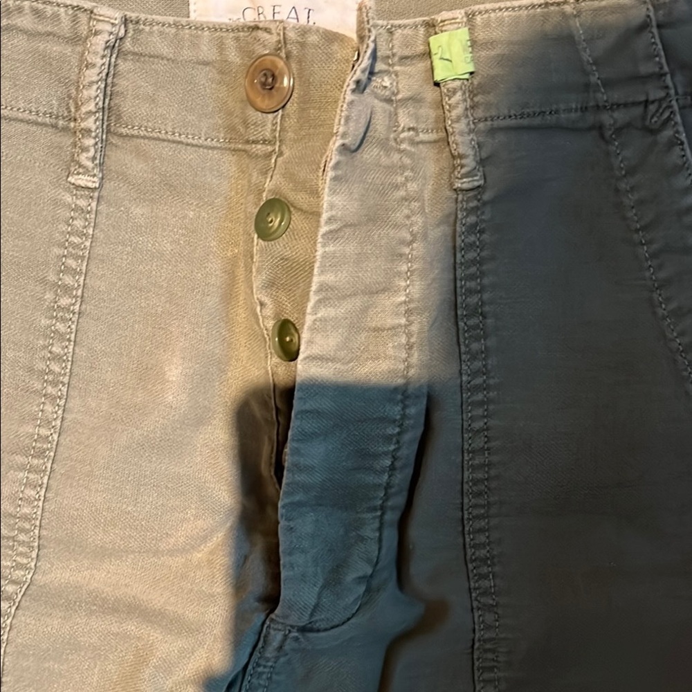 THE GREAT. Olive Green Utility Pants - Picture 2 of 7